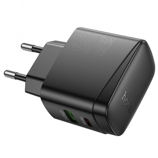 МЗП Hoco CS61A Bright PD30W+QC3.0 (1USB-A/1C) Black - зображення 2 