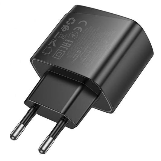 МЗП Hoco CS61A Bright PD30W+QC3.0 (1USB-A/1C) Black - зображення 4 