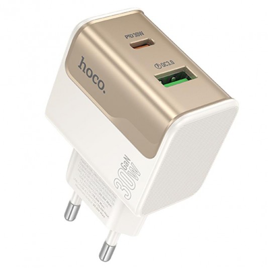МЗП Hoco CS73A Star Speed PD30W+QC3.0 (1USB-A/1C) White