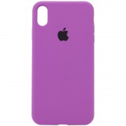 Чохол Silicone Case Full Protective (AA) для Apple iPhone X / XS (5.8") Фіолетовий / Grape