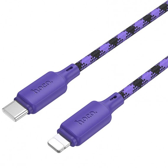 Дата кабель Hoco X116 Meridian Type-C to Lightning 27W (1m) Gradient Purple Mix