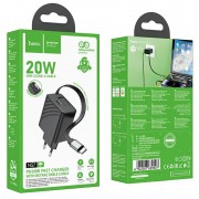 МЗП Hoco N57 Full PD20W with retractable cable Type-C (2USB-C) Black