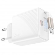 МЗП Hoco N57 Full PD20W with retractable cable Type-C (2USB-C) White