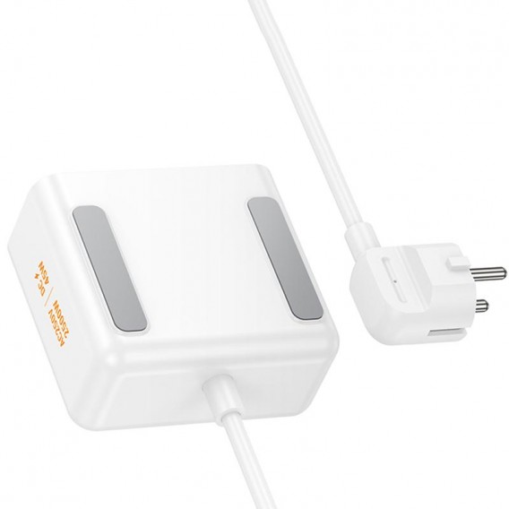 Подовжувач Hoco AC28 Descanso (PD45W/1C/3A/2xSocket) (2m) White