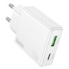 Блок питания Hoco C142A Direct PD20W+QC3.0 (1USB-A/1C) White