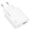 Блок питания Hoco C142A Direct PD20W+QC3.0 (1USB-A/1C) White