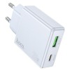 Блок питания Hoco C142A Direct PD20W+QC3.0 (1USB-A/1C) Blue
