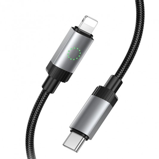 Дата кабель Hoco X117 Star Type-C to Lightning 27W (1m) Black - зображення 2 