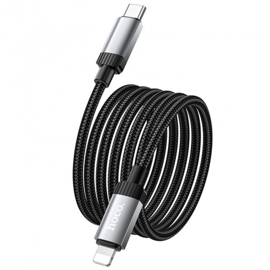 Дата кабель Hoco X117 Star Type-C to Lightning 27W (1m) Black - зображення 3 