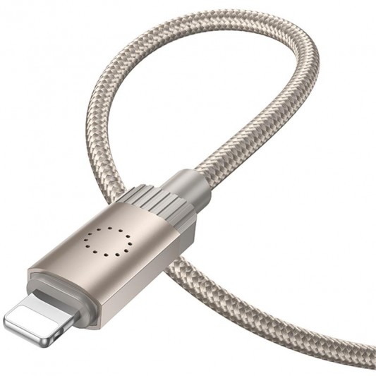 Дата кабель Hoco X117 Star USB to Lightning 2.4A (1m) Gold - зображення 2 