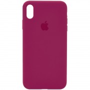 Чохол Silicone Case Full Protective (AA) для Apple iPhone X / XS (5.8") Червоний / Rose Red