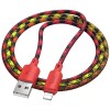 Дата кабель Hoco X116 Meridian USB to Lightning 2.4A (1m) Gradient Red Mix