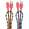 Дата кабель Hoco X116 Meridian USB to MicroUSB 2.4A (1m) Gradient Red Mix