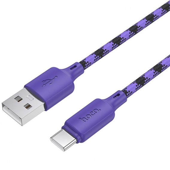 Дата кабель Hoco X116 Meridian USB to Type-C 3A (1m) Gradient Purple Mix
