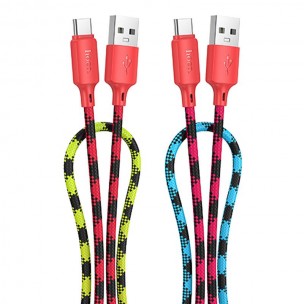 Дата кабель Hoco X116 Meridian USB to Type-C 3A (1m) Gradient Red Mix Дата кабель Hoco X116 Meridian USB to Type-C 3A (1m) Gradient Red Mix