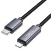 Дата кабель Hoco X112 Favor with display Type-C to Lightning 27W (1m) Black