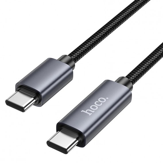 Дата кабель Hoco X112 Favor with display Type-C to Type-C 60W (1m) Black