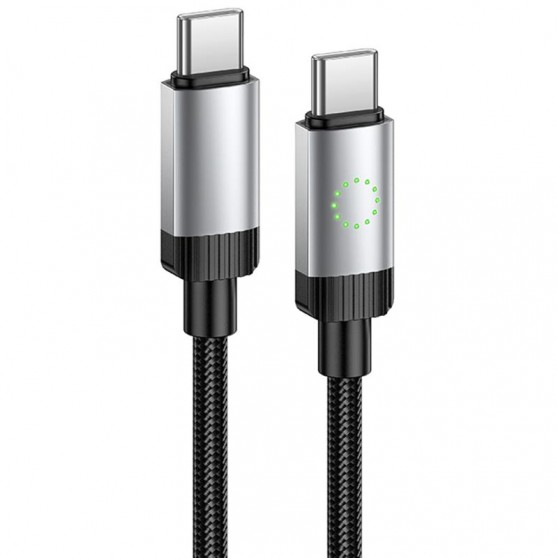 Дата кабеля Hoco X117 Star Type-C to Type-C 60W (1m) Black