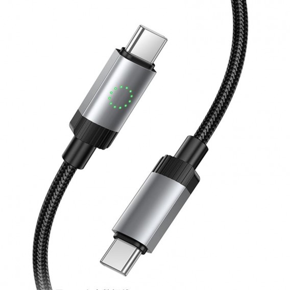 Дата кабель Hoco X117 Star Type-C to Type-C 60W (1m) Black