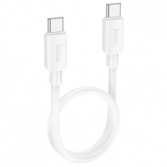 Кабель Hoco X96 Hyper Type-C to Type-C 60W (0.25m) White