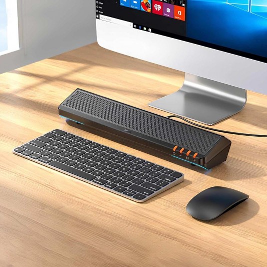 Bluetooth Колонка Hoco BS66 Smooth multimedia computer USB2.0 Black - зображення 4 