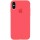 Чохол Silicone Case Full Protective (AA) для Apple iPhone X / XS (5.8") Кавуновий / Watermelon red