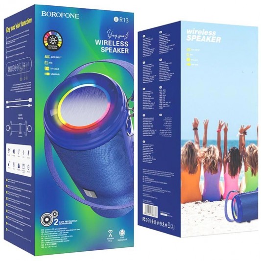 Bluetooth Колонка Borofone BR13 Young sports Blue - зображення 1 
