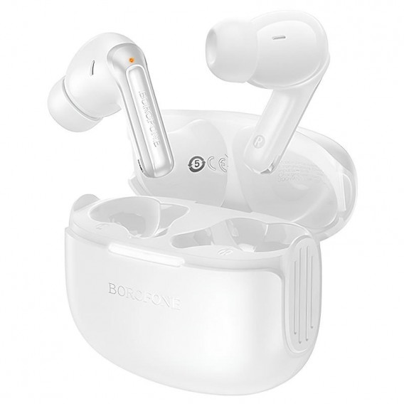 Бездротові TWS навушники Borofone FQ9 Plus Peaceful ANC+ENC White