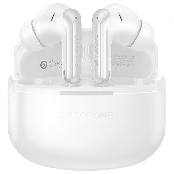 Бездротові TWS навушники Borofone FQ9 Plus Peaceful ANC+ENC White