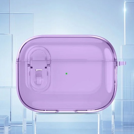 Футляр TPU Colorful для навушників Airpods Pro Purple - зображення 1 