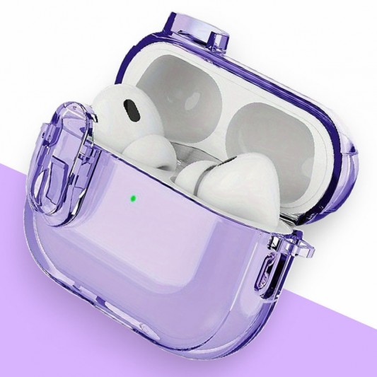 Футляр TPU Colorful для навушників Airpods Pro Purple - зображення 3 