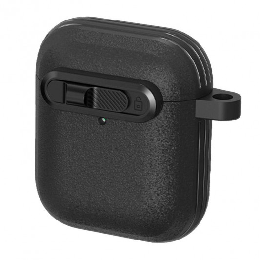 Футляр Frosted для навушників Airpods 1/2 Black - зображення 2 