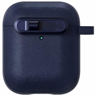 Футляр Frosted для наушников Airpods 1/2 Blue
