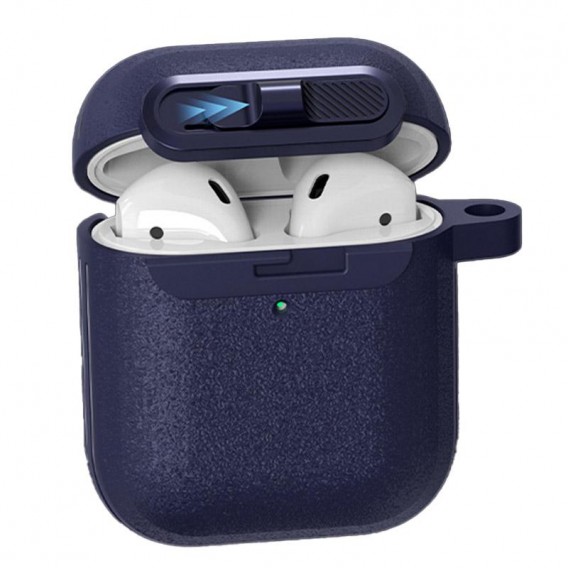 Футляр Frosted для навушників Airpods 1/2 Blue