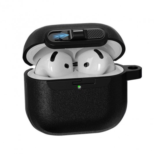 Футляр Frosted для навушників Airpods Pro Black - зображення 1 