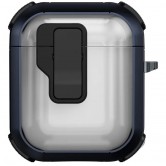 Футляр противоударный Locking Button для наушников Airpods 1/2 Blue Футляр противоударный Locking Button для наушников Airpods 1/2 Blue