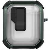 Футляр противоударный Locking Button для наушников Airpods 1/2 Apple Green Футляр противоударный Locking Button для наушников Airpods 1/2 Apple Green