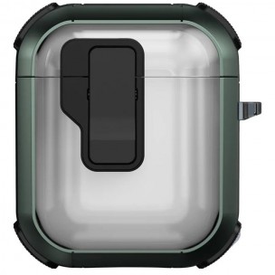 Футляр протиударний Locking Button для навушників Airpods 1/2 Apple Green