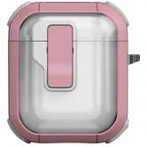 Футляр противоударный Locking Button для наушников Airpods 1/2 Pink Футляр противоударный Locking Button для наушников Airpods 1/2 Pink
