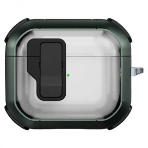 Футляр протиударний Locking Button для навушників Airpods 3 Apple Green