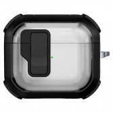 Футляр противоударный Locking Button для наушников Airpods 3 Black