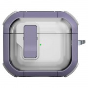 Футляр протиударний Locking Button для навушників Airpods 3 Light Purple