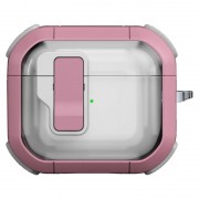 Футляр протиударний Locking Button для навушників Airpods 3 Pink