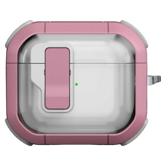 Футляр протиударний Locking Button для навушників Airpods 3 Pink