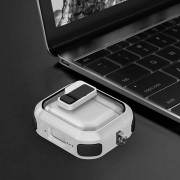 Футляр протиударний Locking Button для навушників Airpods 3 White