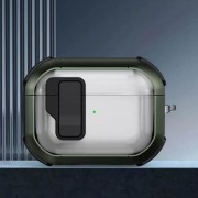 Футляр протиударний Locking Button для навушників Airpods Pro Apple Green