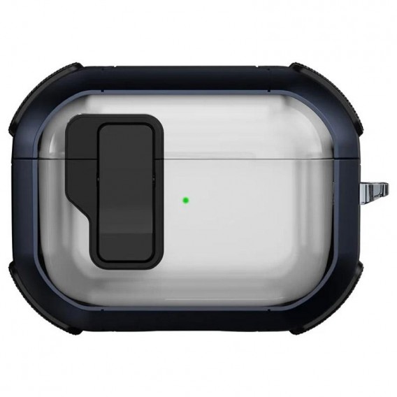 Футляр протиударний Locking Button для навушників Airpods Pro Blue