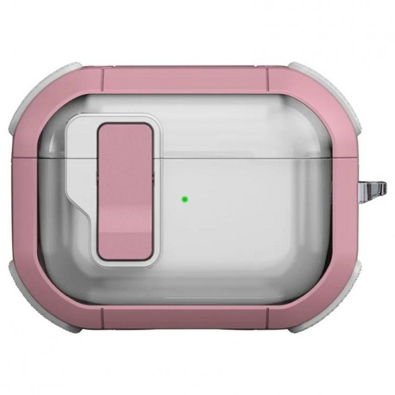 Футляр протиударний Locking Button для навушників Airpods Pro Pink