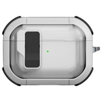 Футляр противоударный Locking Button для наушников Airpods Pro White