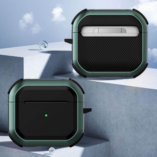 Футляр протиударний Black ed. для навушників Airpods 3 Apple Green - зображення 4 